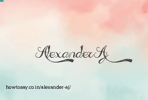 Alexander Aj