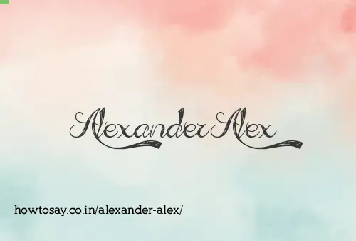 Alexander Alex