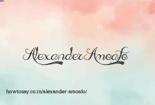 Alexander Amoafo