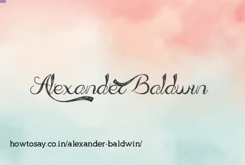 Alexander Baldwin