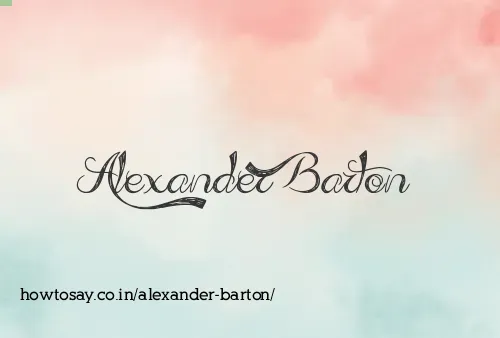 Alexander Barton