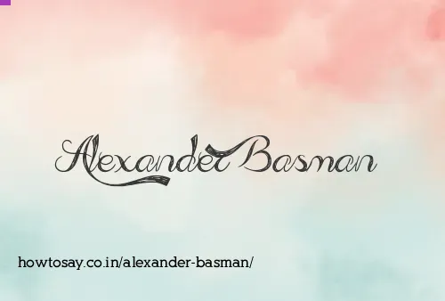 Alexander Basman