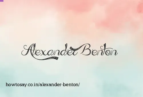 Alexander Benton