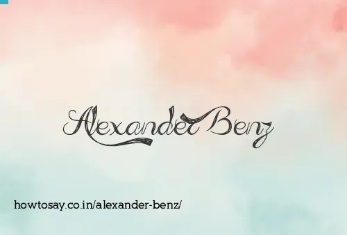 Alexander Benz