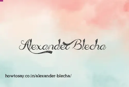 Alexander Blecha