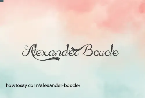 Alexander Boucle
