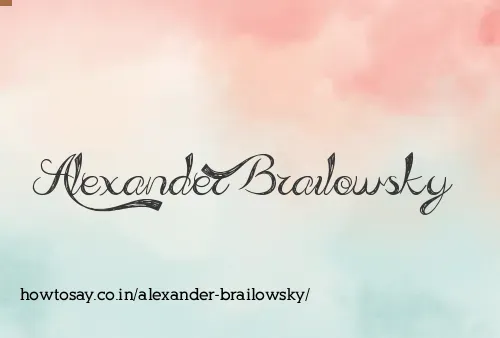 Alexander Brailowsky