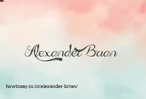 Alexander Brian