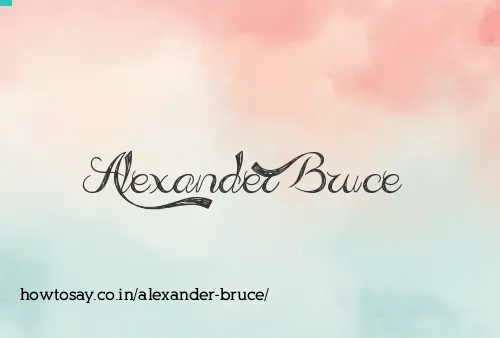 Alexander Bruce