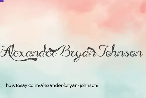Alexander Bryan Johnson