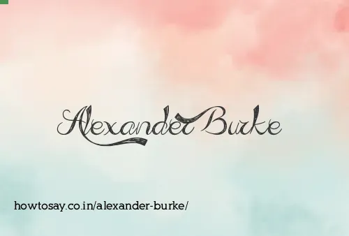 Alexander Burke