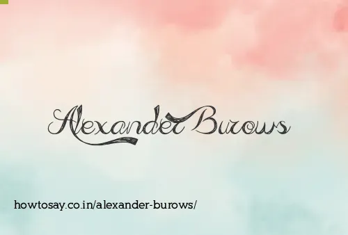 Alexander Burows