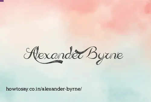 Alexander Byrne