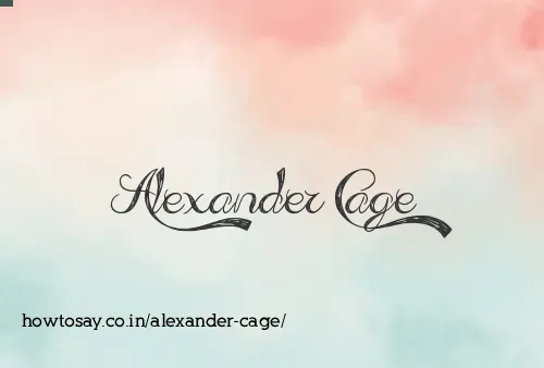 Alexander Cage