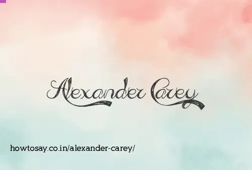 Alexander Carey