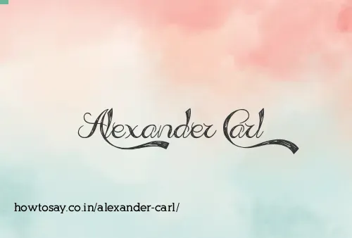 Alexander Carl