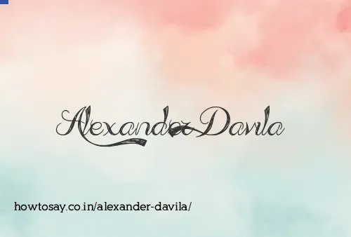 Alexander Davila