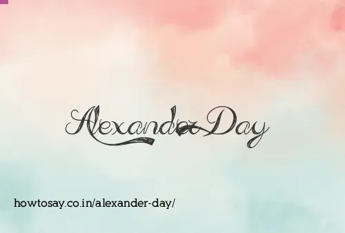 Alexander Day
