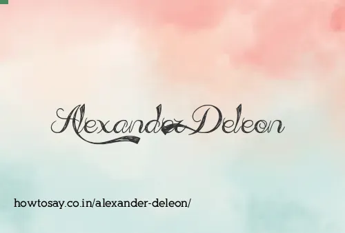 Alexander Deleon