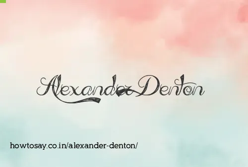 Alexander Denton