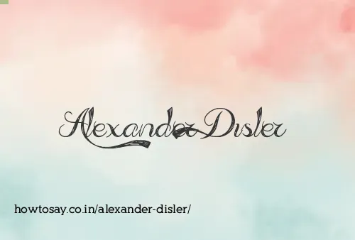 Alexander Disler