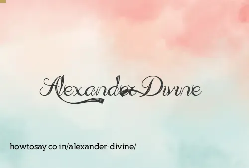 Alexander Divine
