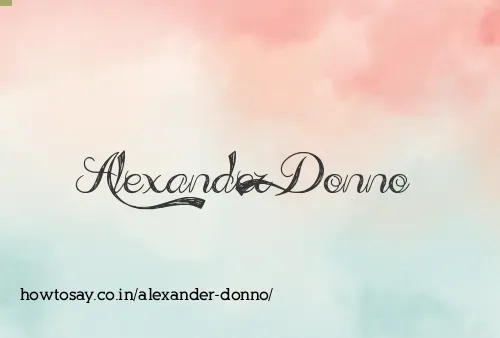 Alexander Donno