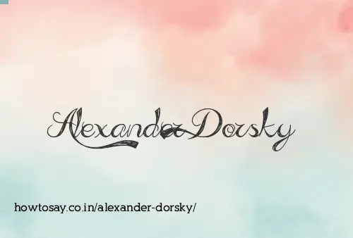 Alexander Dorsky
