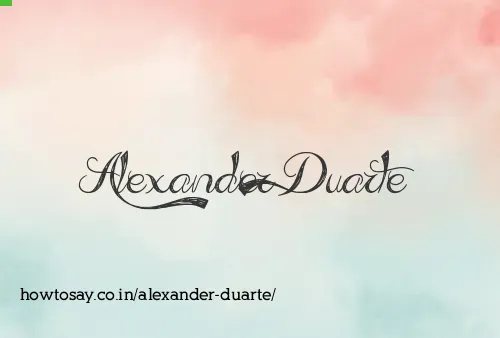 Alexander Duarte