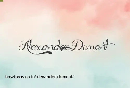 Alexander Dumont
