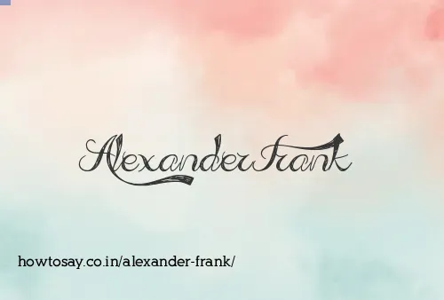 Alexander Frank