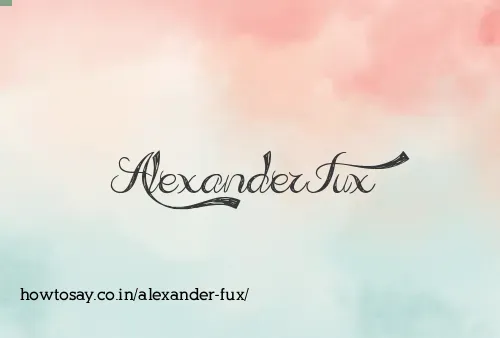 Alexander Fux