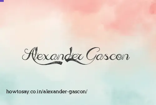 Alexander Gascon