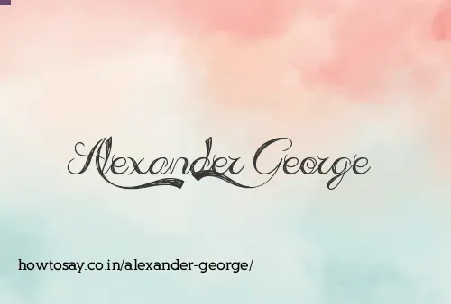 Alexander George