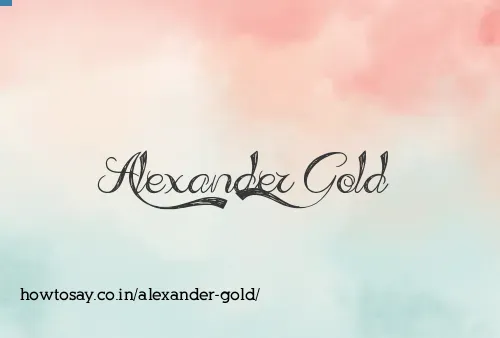 Alexander Gold