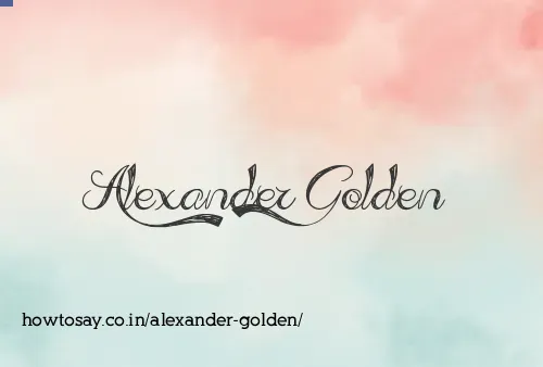 Alexander Golden