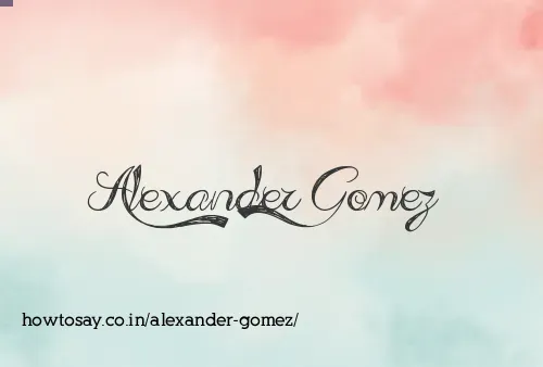 Alexander Gomez