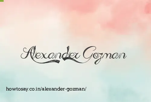 Alexander Gozman