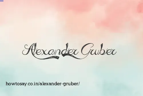 Alexander Gruber