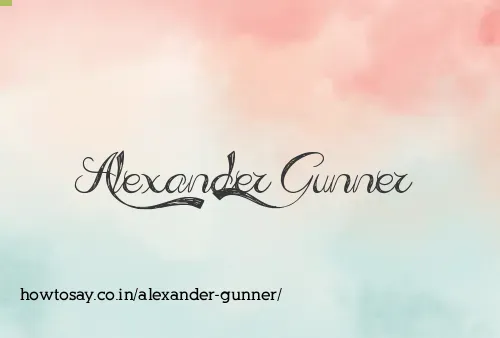 Alexander Gunner