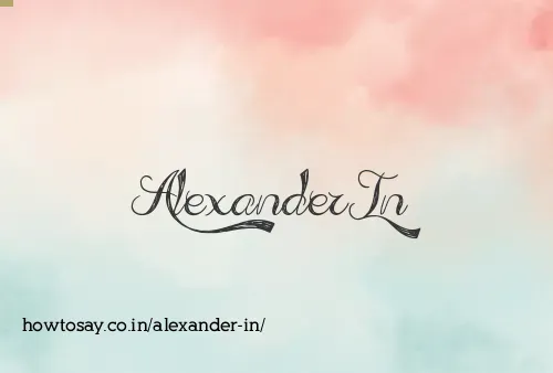Alexander In