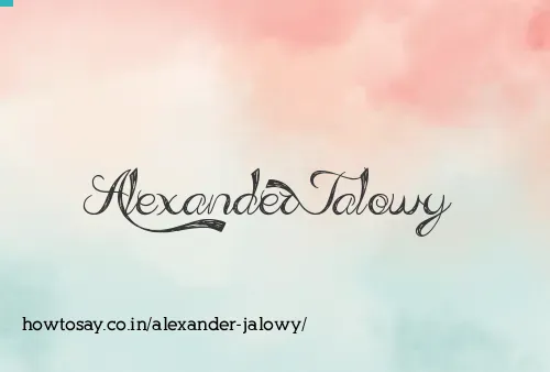 Alexander Jalowy