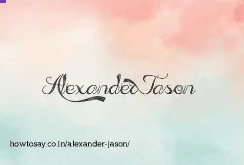 Alexander Jason