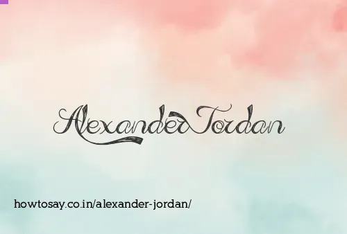 Alexander Jordan