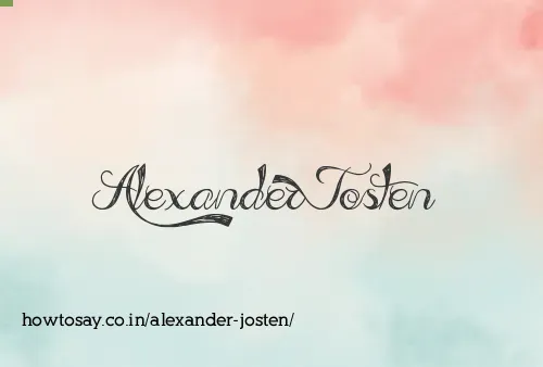 Alexander Josten