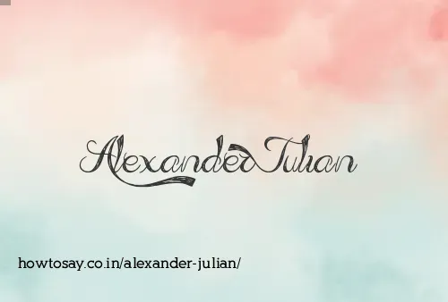 Alexander Julian