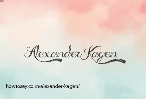 Alexander Kagen