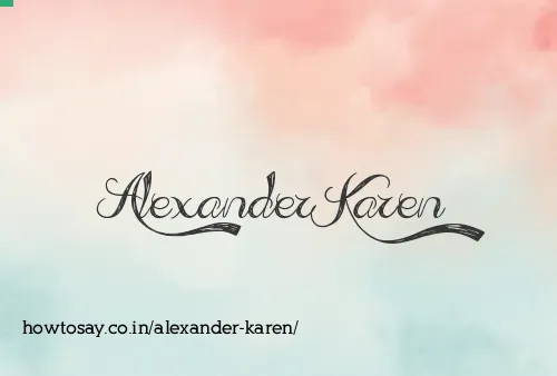 Alexander Karen