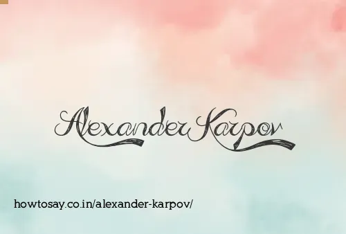 Alexander Karpov