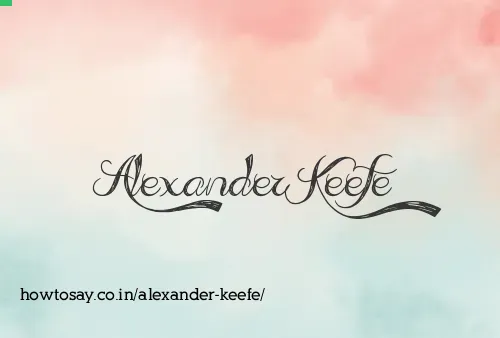 Alexander Keefe